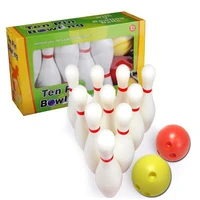 1 set bowling pins and balls fun safe educational toy for kids toddlers children outdoor or indoor toy sports enterniment