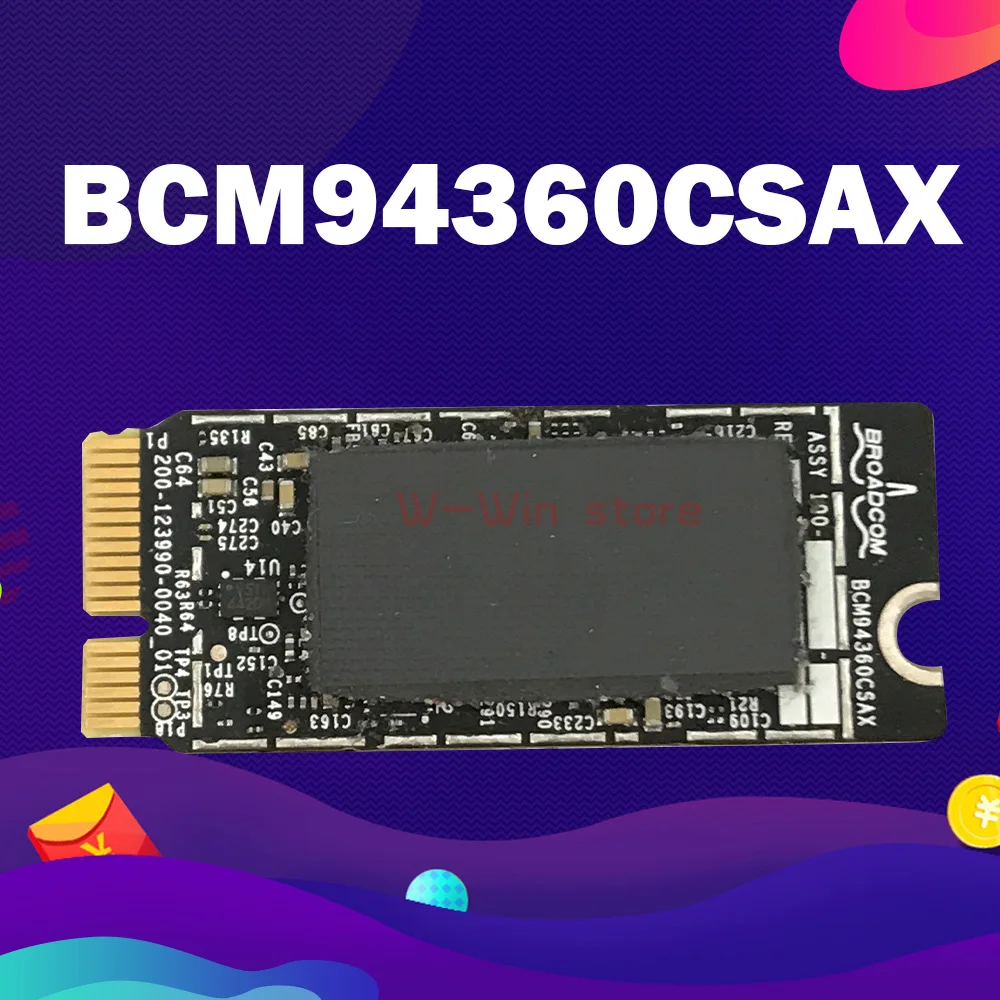 

Broadcom Bcm94360CSAX Bcm4360 Bluetooth Wireless Wifi Card for Retina A1425 A1502 A1398