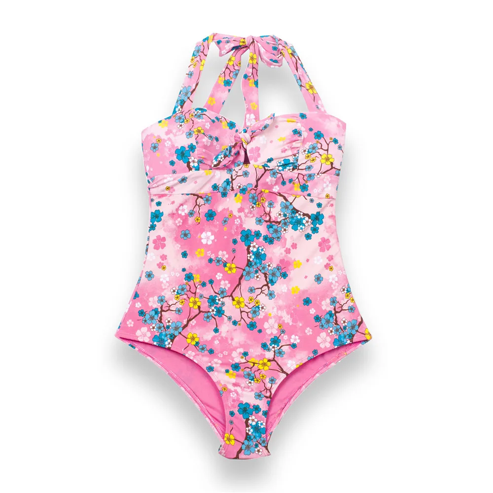 2020 сексуальный слитный купальник с принтом Женский бандажный женский Монокини