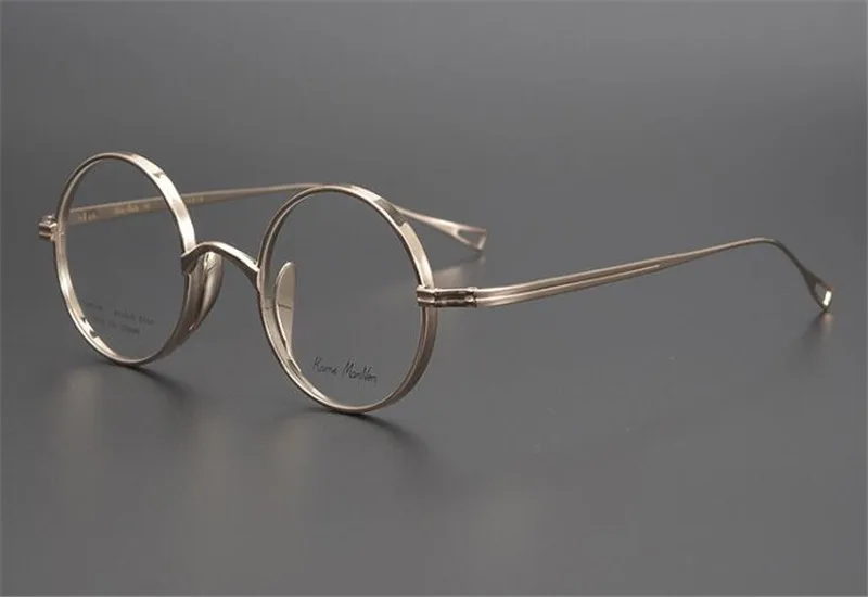 

Pure Titanium Round Glasses Frame Unisex Prescription Lens Optical Eyewear Anti-reflective Retro Presbyopia Reading Eyeglasses