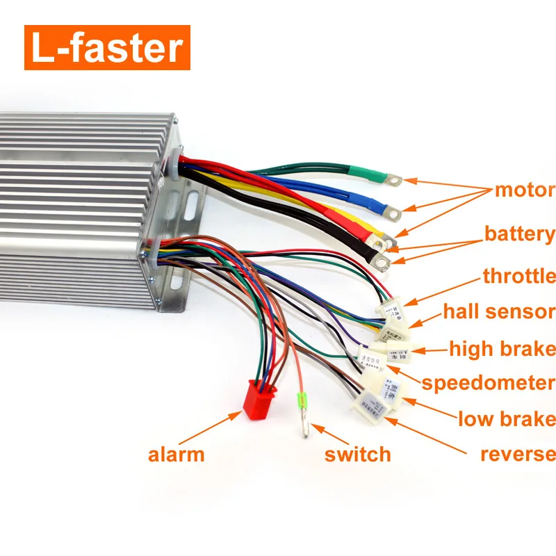 48V60V 1500W Электрический планетарный редукторный двигатель и бесщеточный