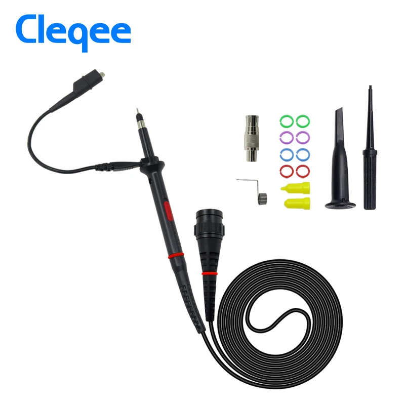 Датчик осциллографа безопасности BNC Cleqee P7200 200 МГц X1/X10 переключаемый Защитный