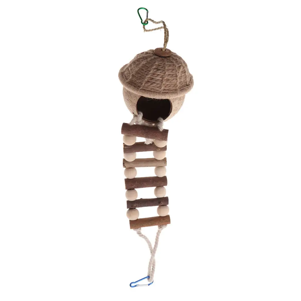 

Bird Parrot Parakeet Budgie Cockatiel Nest Hammock Swing Hanging Chew Toys