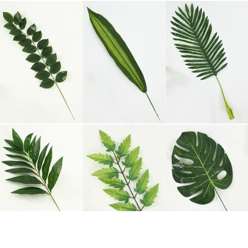

Artificial Leaf Tropical Palm Leaves Simulation Leaf for Luau Theme Party Decorations DIY Home garden decoration Photo props