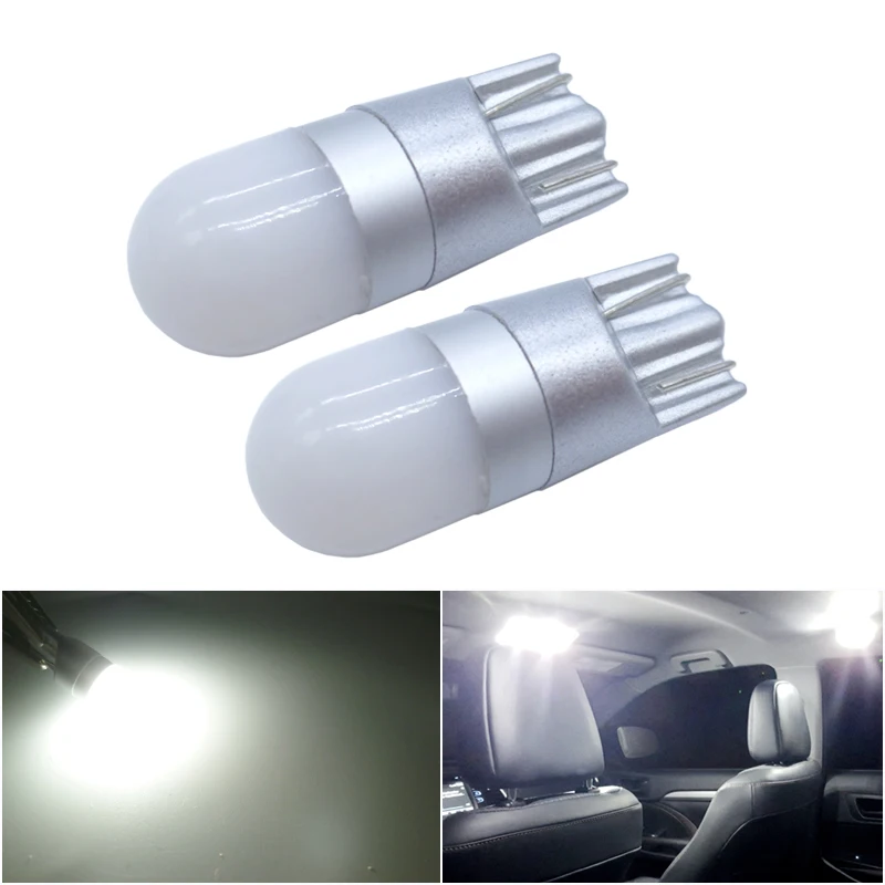 

2x T10 LED Canbus W5W 194 168 Auto Lamp for Car Parking Light Clearance Dome Reading Interior Trunk Lamp 6500K White