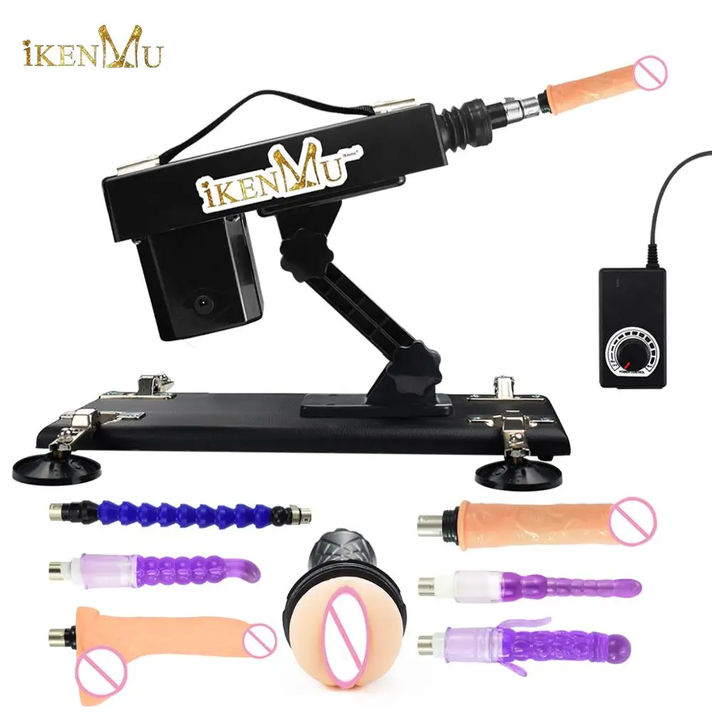 IKenmu Автоматическая Секс машина женская мастурбация насосная пушка с 5 насадками