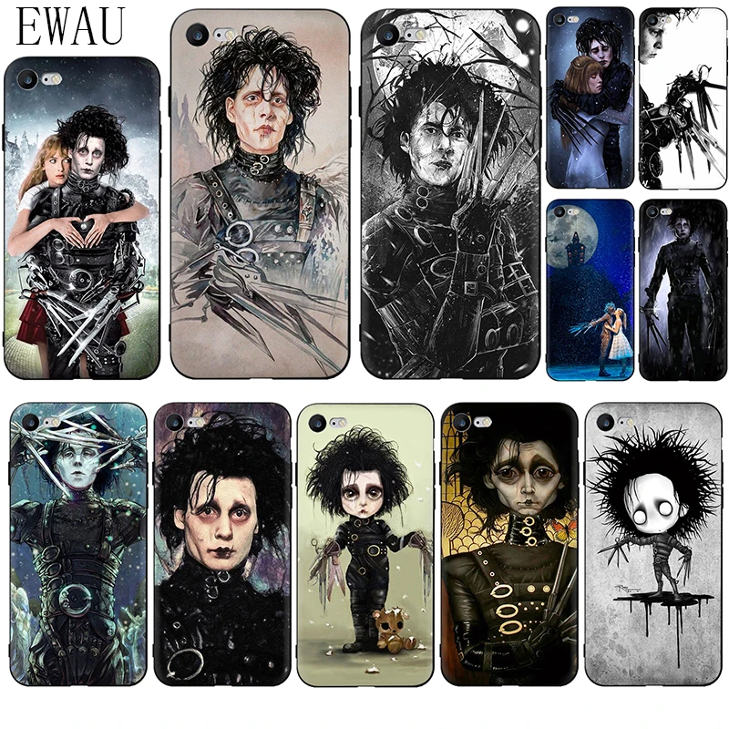 Мягкий силиконовый чехол для телефона EWAU Edward Scissorhands iphone 12 Mini X XR XS 11 Pro Max SE 2020 5 5s 6 6s 7