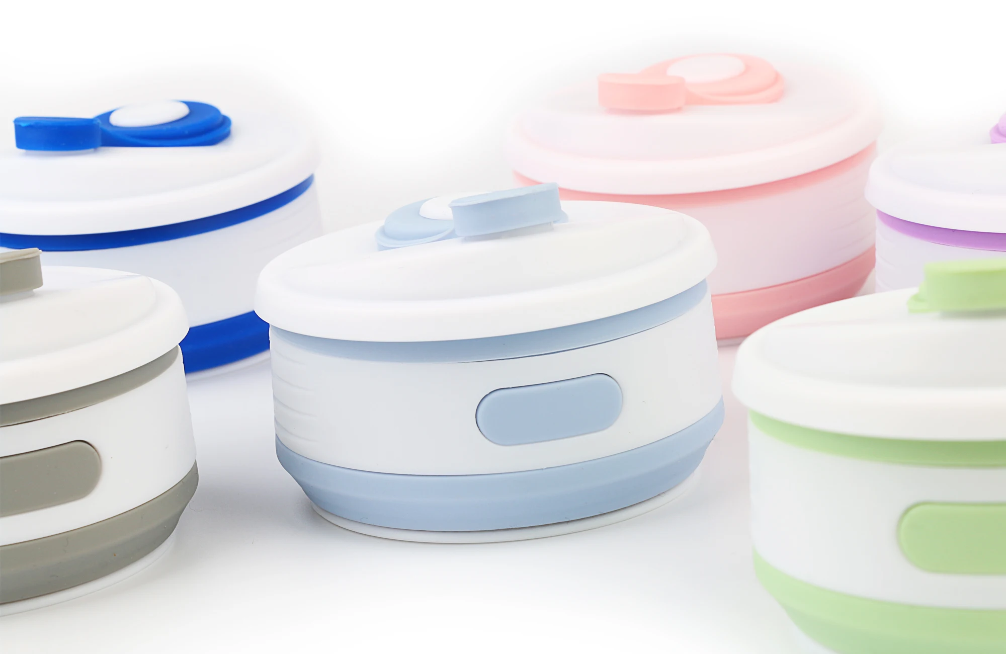 Популярная Складная силиконовая чашка портативная телескопическая складная