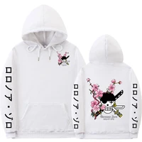 mens hoodie anime one piece hoodie spring and autumn sports casual roronoa zoro hoodie fashion pullover unisex