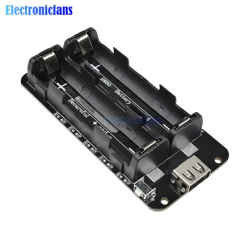 Двойной 18650 литиевая Защита аккумулятора V8 3V1A 5V 3A Micro USB Мощность банк Батарея зарядный модуль для Raspberry Pi, Wi-Fi, ESP8266 ESP32