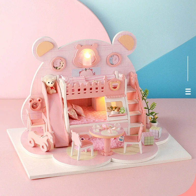 Кукольный дом мебель с бесплатным пылезащитным чехлом аксессуары сделай сам