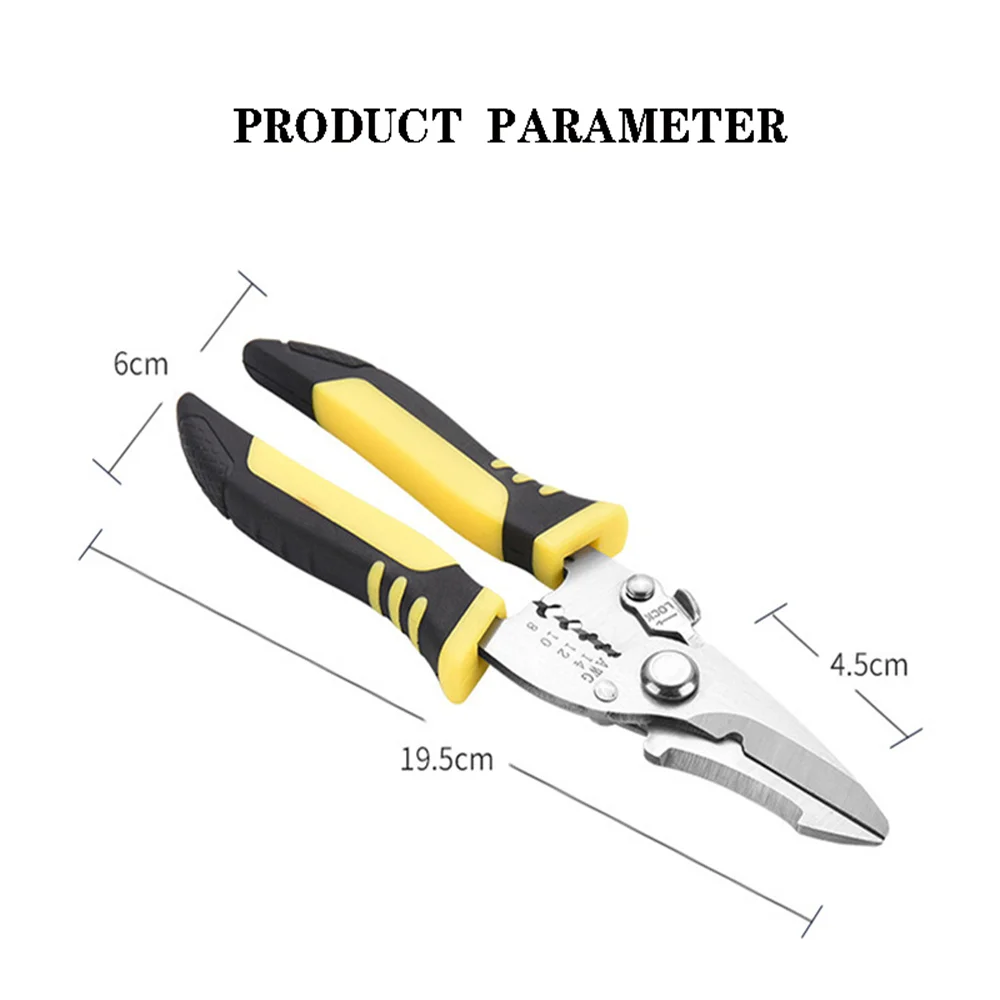 

Wire Cable Cutter Crimper Pliers Stripper Hand Tool Electrician Scissors Multi Functional Stripping Pliers Cutter Hand Tools