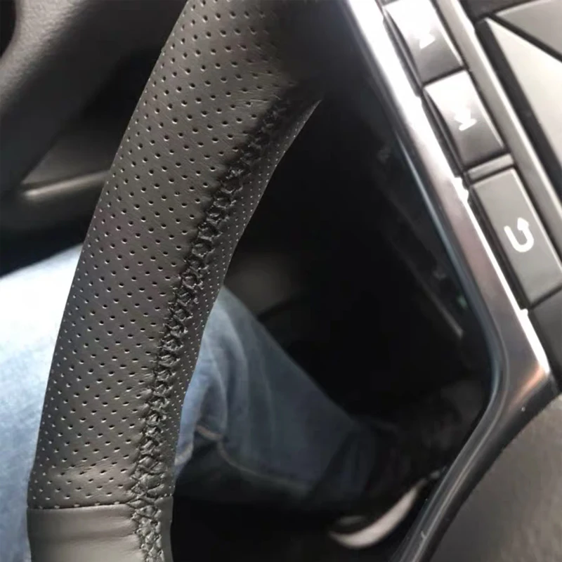 Верхний слой из воловьей кожи ручная работа чехол для руля защита Nissan Kicks X-TRAIL March