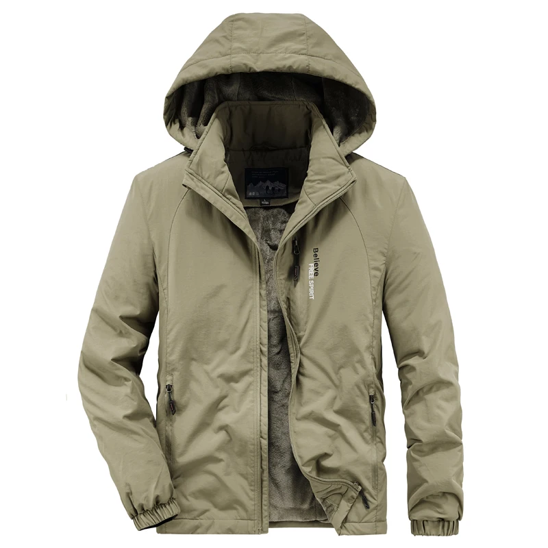 Новинка 2021 Мужская зимняя утепленная флисовая армейская куртка уличная одежда с