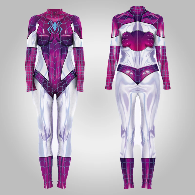 2020 костюм для косплея героя Gwen Stacy спандекс Zentai удивительный паук анти гвеном
