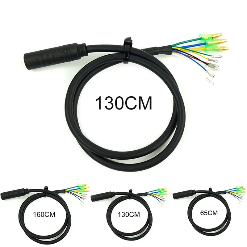 

E-bike 9Pin Motor Extension Cable Cord For Bafang Front Rear Wheel Hub Motors 65/130/160cm Electric Bicycle Parts Accessories