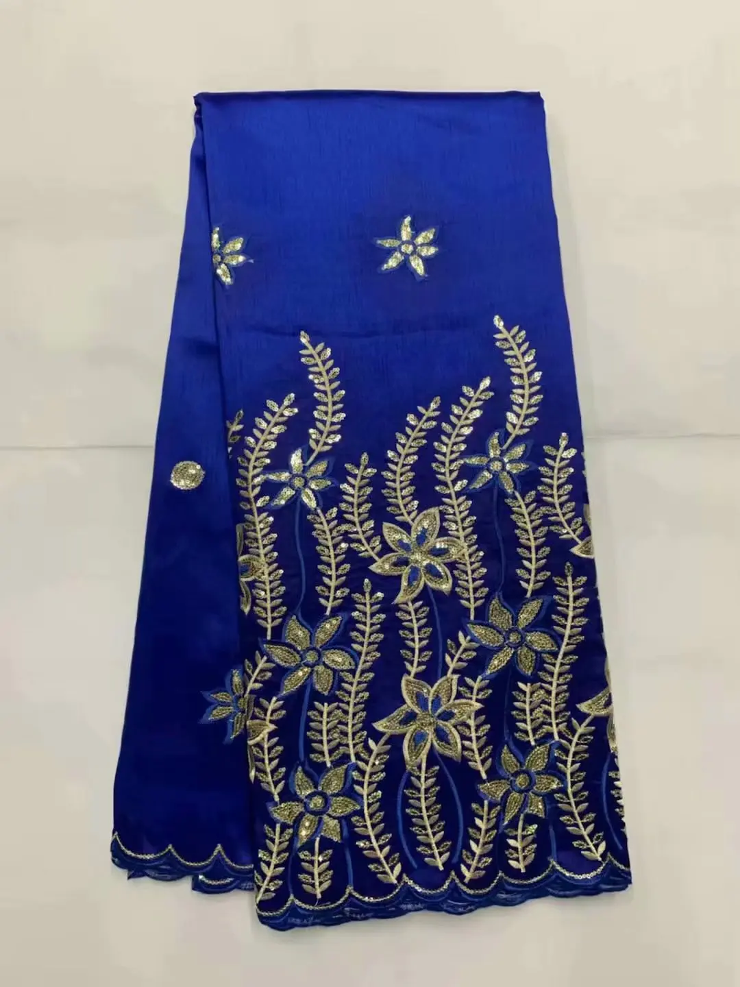 Новейший популярный дизайн блестящая ткань Королевский черный Африканский