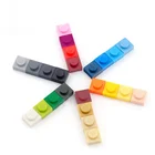 500 шт. DIY строительные блоки тонкий цифры кирпичи 1x1 25 Цвет развивающие креативный Размеры кирпич основная модель детские игрушки для дет