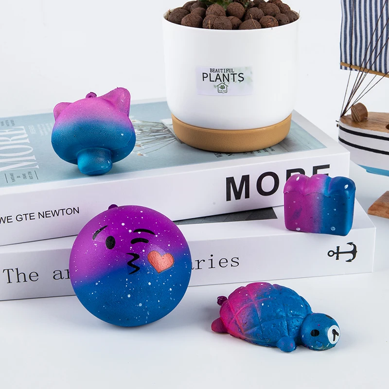 

1pc Star Turtle Bread Decompression Kneading Music Pu Cute Slow Rebound Cartoon Toys Relaxation Gift