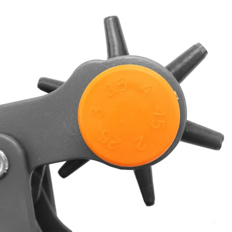

6 Sizes Round Hole Punch Rotary Leather Plier Puncher Maker Tool for Waist Belt 831B