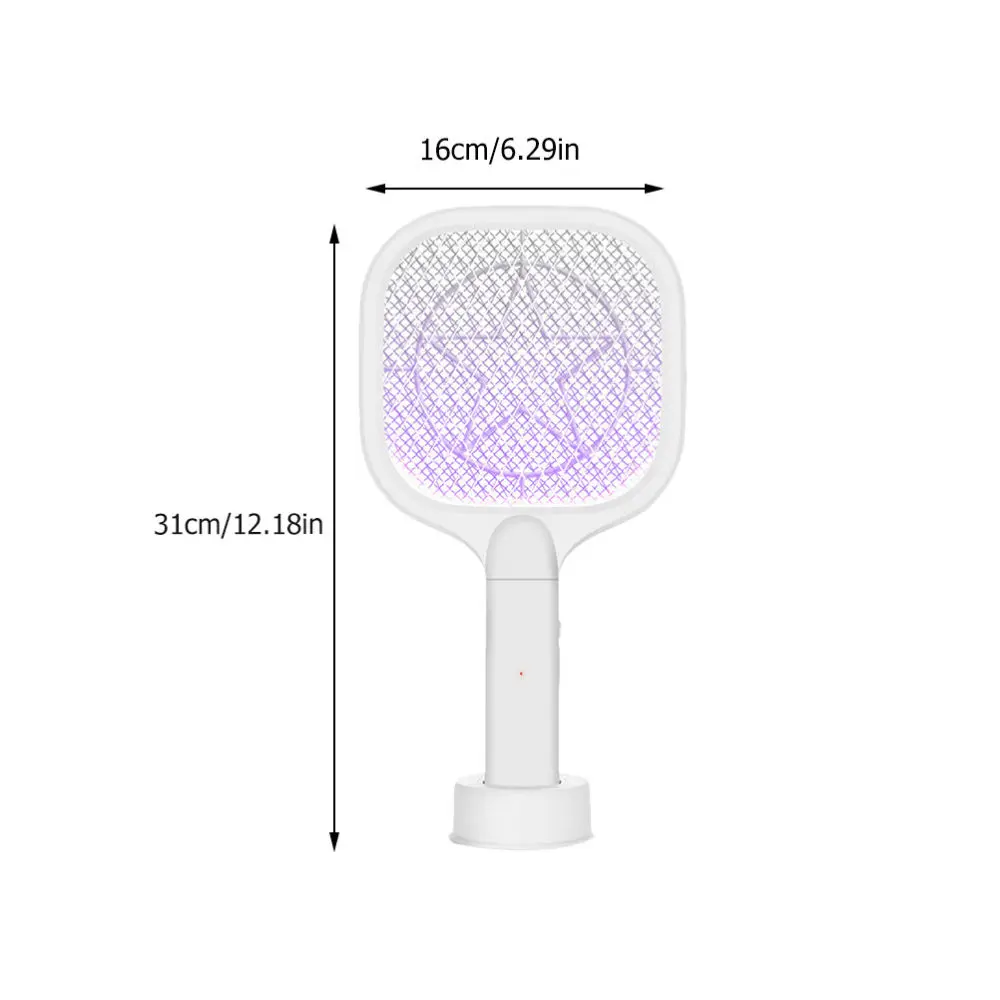 

1pc Household USB Swatter 2 in 1 Mosquito Trap Killing Swatter Portable Swatter