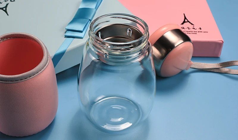 Стеклянная чашка Cut Peng стеклянная для напитков чая удобная в переноске Женская