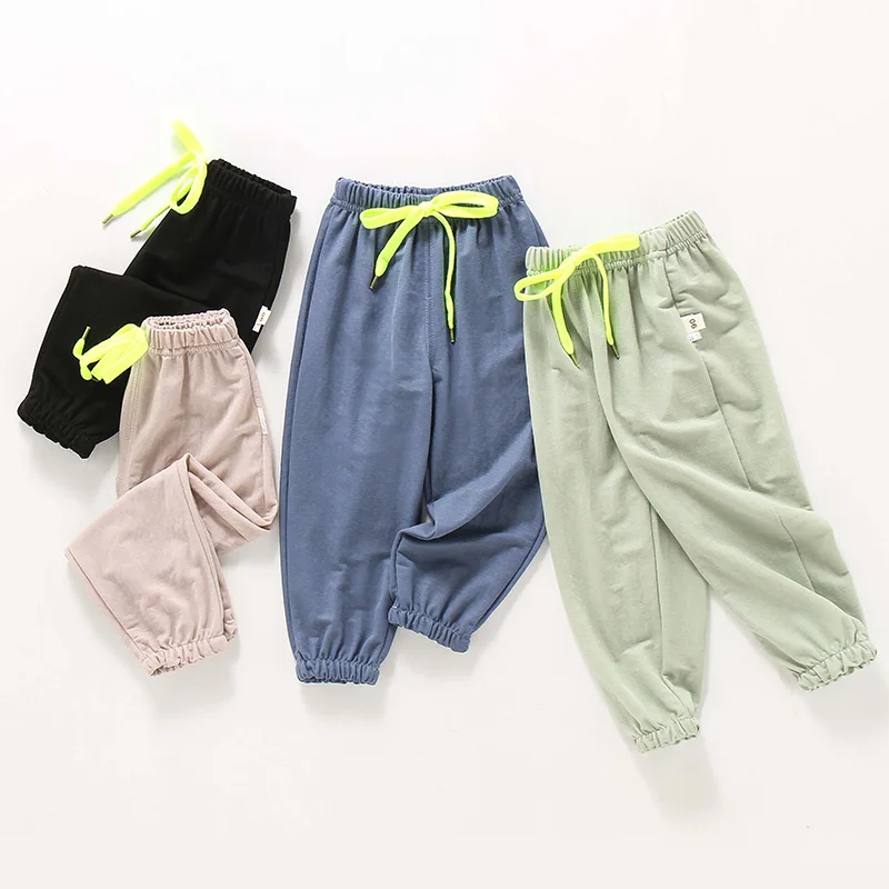 Летние штаны шаровары для младенцев 2020 кондиционера 100% хлопок противомоскитные