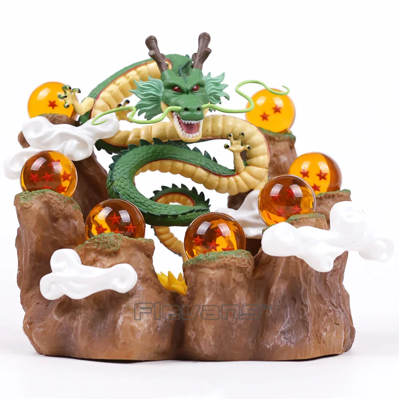 DBZ Shenron/горная подставка/7 хрустальных шариков ПВХ фигурки коллекционные модели