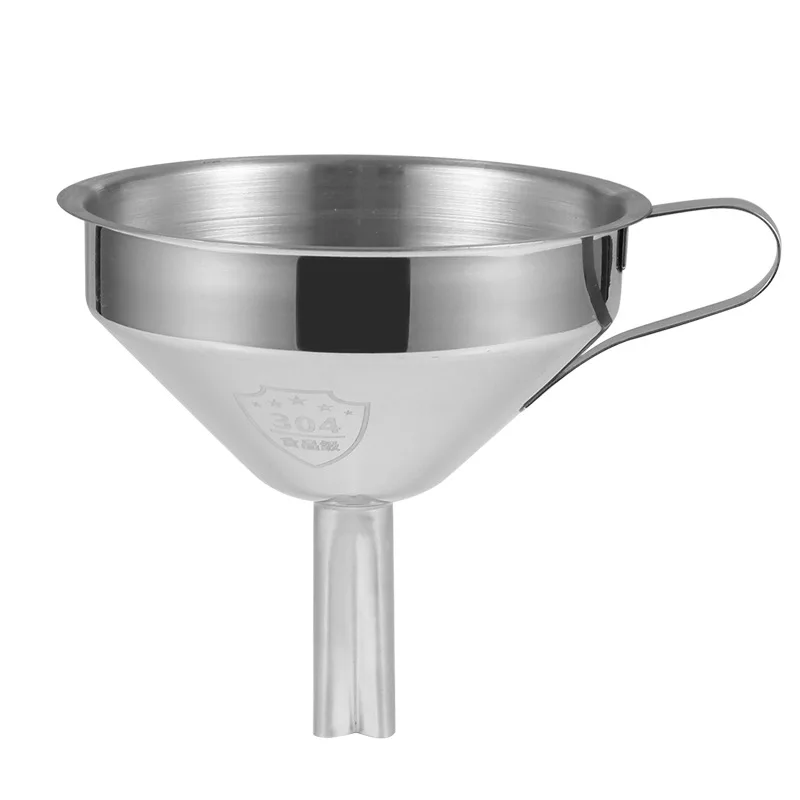 

304 Kitchen Stainless Steel Funnel Filling Funnel Seperatory Oil Beer Coffee Water Flask Soup Thicker Funnel Tools
