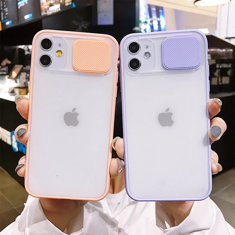 

Camera Protection Shockproof Phone Case For iPhone 13 Pro Max 12 Mini 11 X XR XS 7 8 Plus SE 2020 Matte Transparent Soft Cover