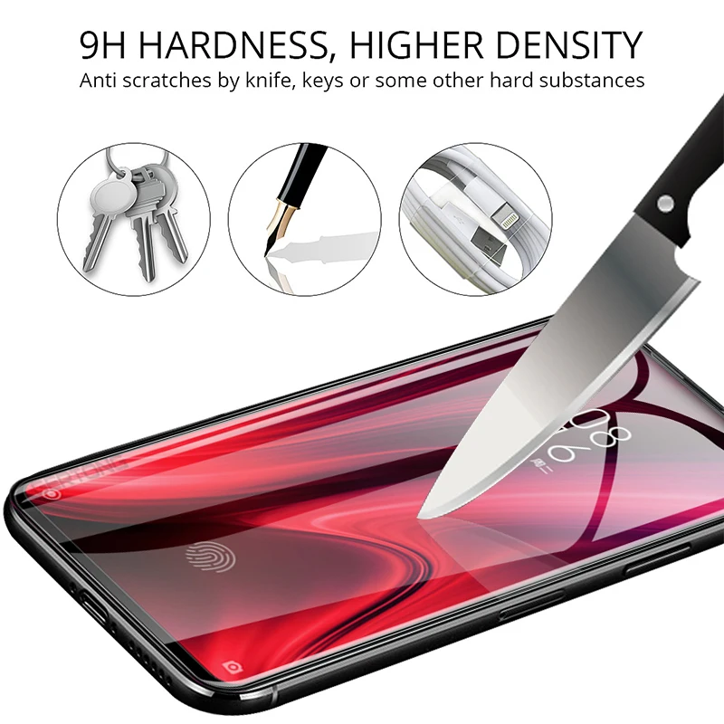 Закаленное стекло 9D 2 в 1 для Xiaomi Mi 9T K20 Pro Защитная пленка экрана камеры Защитное