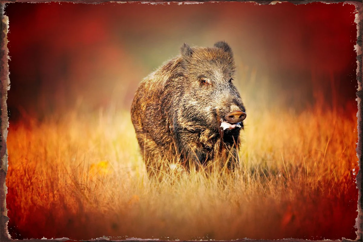

Wild Boar Autumn Field Wil Retro Vintage Metal Sign Tin Sign Tin Plates Wall Decor Room Decoration For Pub Home Club Man Cave