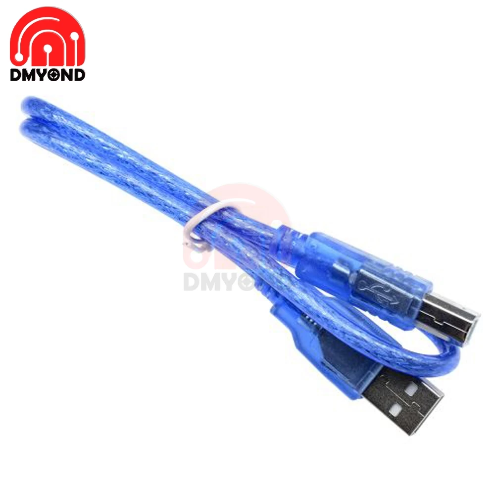 USB кабель с квадратным портом 0 3 м UNO 2560 2 Type A Mini 5P фольгой для защиты данных и