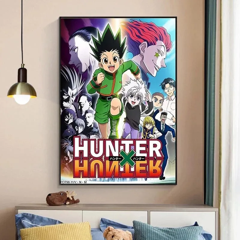 

Retro Japanese Anime Canvas Painting Anime Hunter X Posters and Prints Wall Art Pictures for Living Room Home Decoration Cuadros