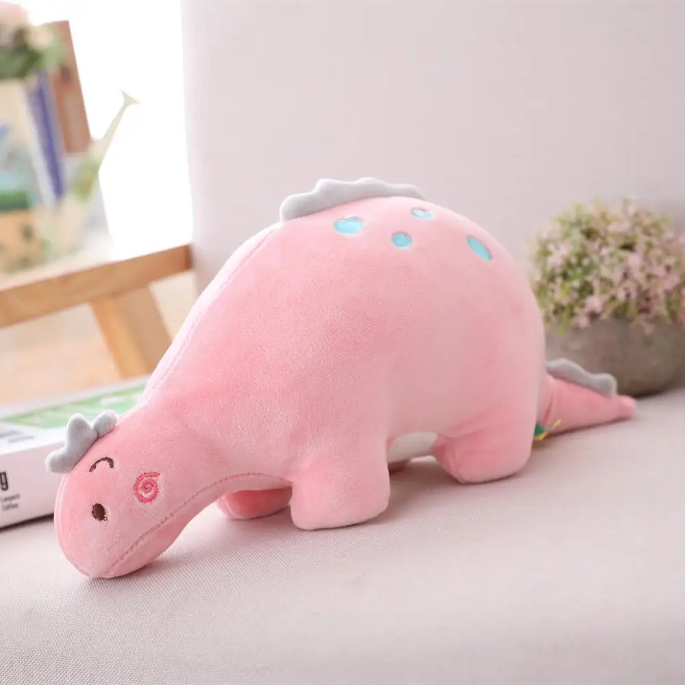 

25cm Cartoon dinosaur cute down cotton dinosaur doll plush toy soft kneeling dinosaur Sofa room decoration Christmas gifts