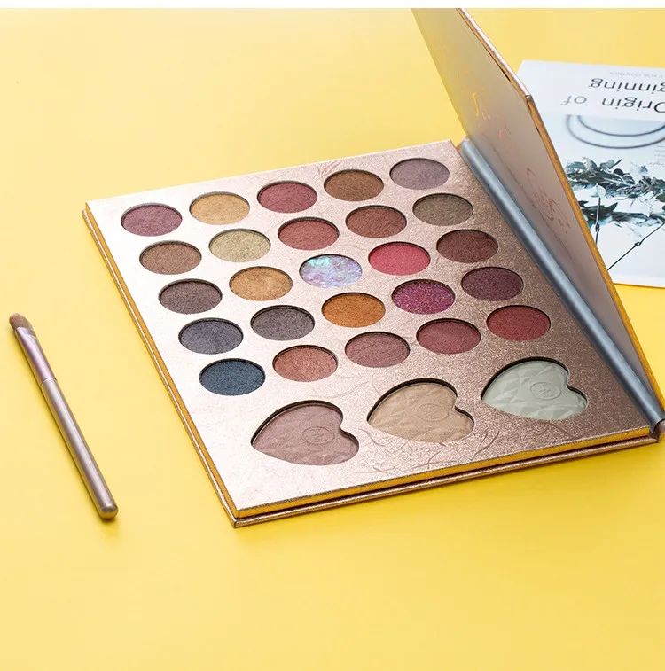 DIKALU COCO VENUS матовые тени для век power Palette Блеск хайлайтер Shimmer Make up Пигмент Тени для век Палитра 35 цветов