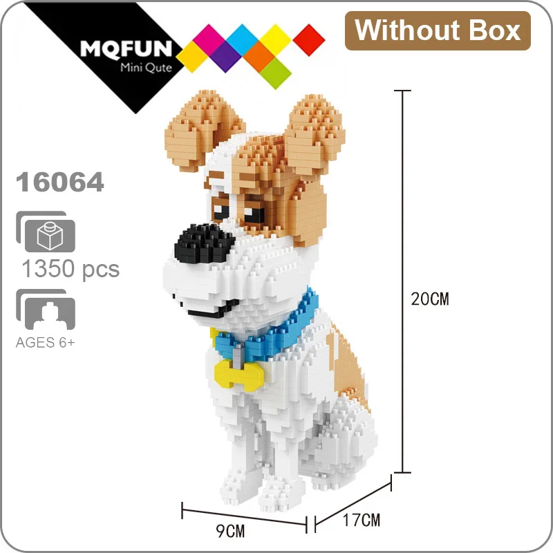 16064 Without Box Balody Мультяшные милые животные Кошка Собака алмаз мини блоки Алмазные Кирпичи 3D Сборка DIY Мини строительство Дети Развивающие игрушки - Цвет: 16064 Without Box