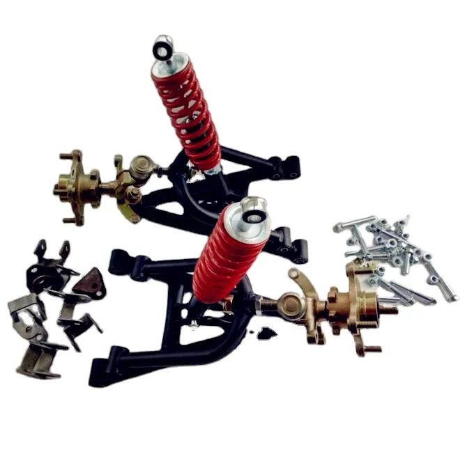 

ATV GO KART KARTING DIY Motorcycle Front Transmission Steering Suspension Structure Support Swing Arms With Shock Absorbers