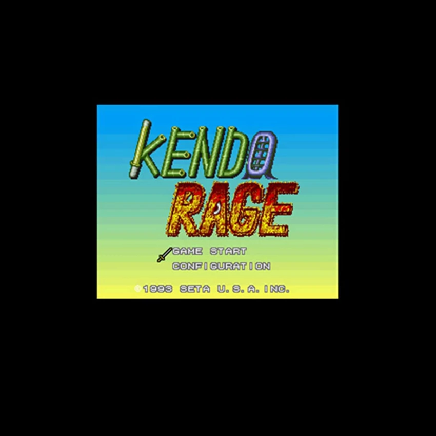 Kendo Rage USA Version 16 bit English Big 46 pins Grey Game Card For NTSC Player | Электроника