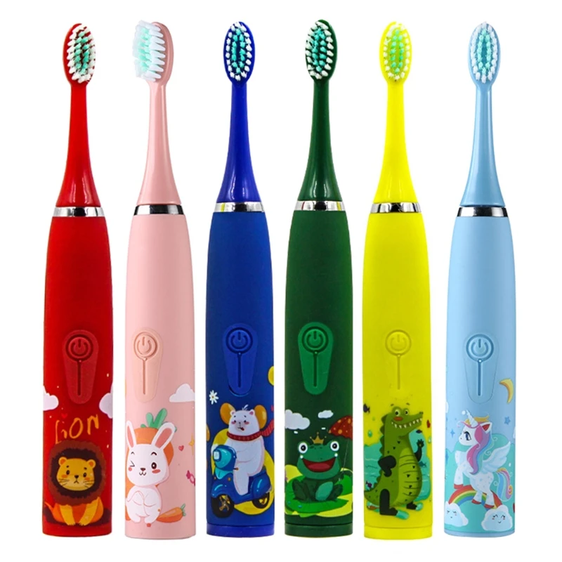 

Children Ultrasonic Electric Toothbrush for Chidren Kids Deciduous Tooth Care, Automatic Toothbrush, 4 Cleaning Modes