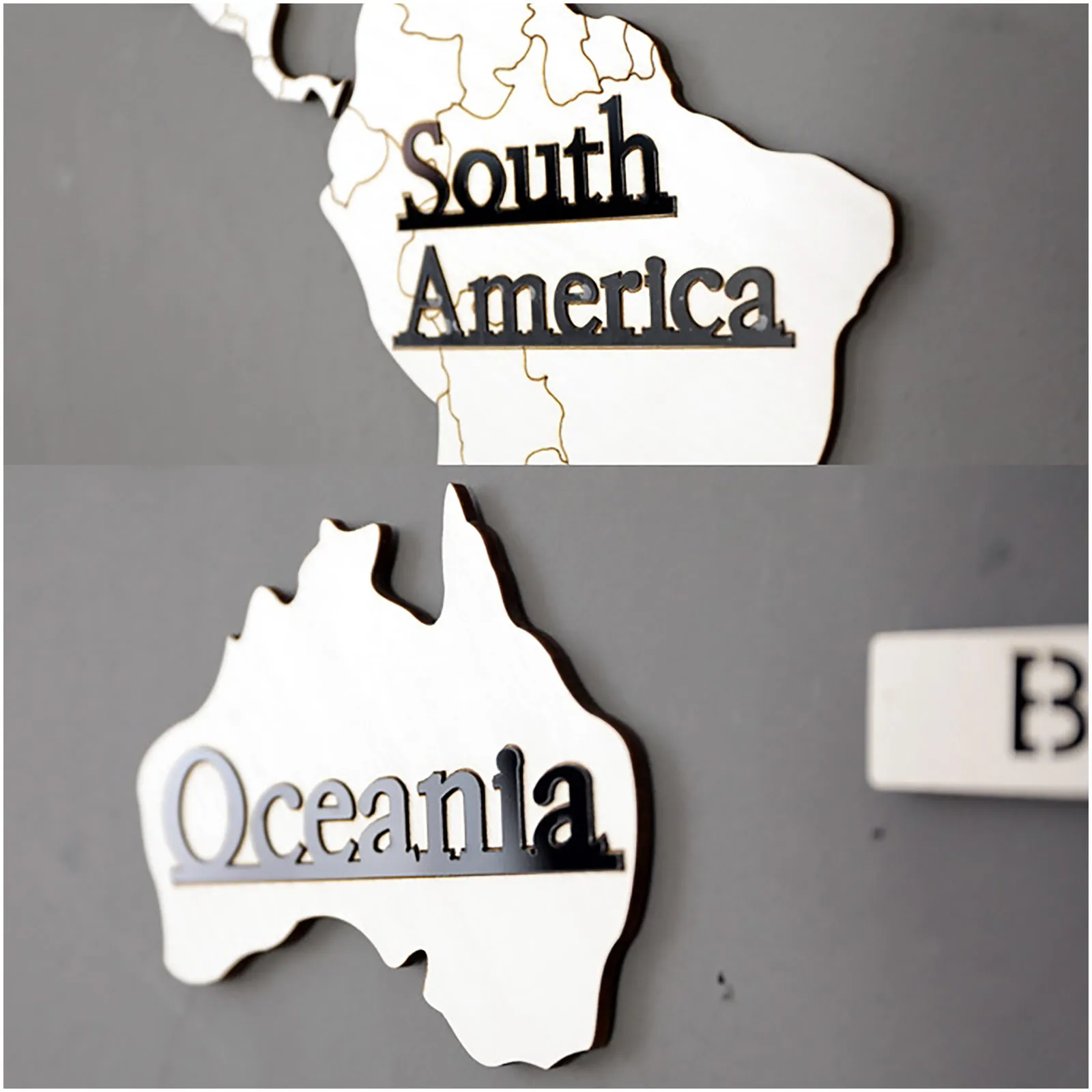 Настенные часы сделай сам 3D наклейки с изображением карты поверхности для