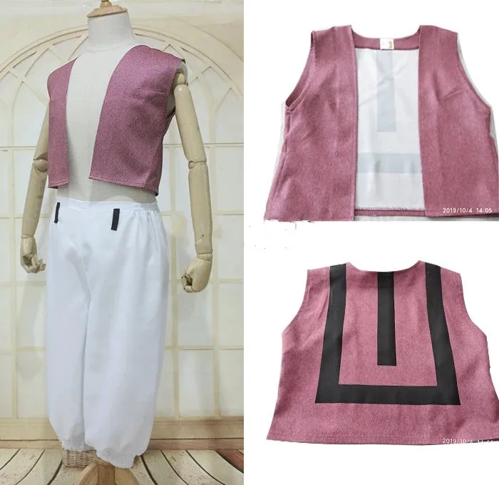

COSLEE Anime Demon Slayer Kimetsu no Yaiba Akaza Komaji Vest Pants Uniform Cosplay Costume Halloween Outfit For Men Custom Made