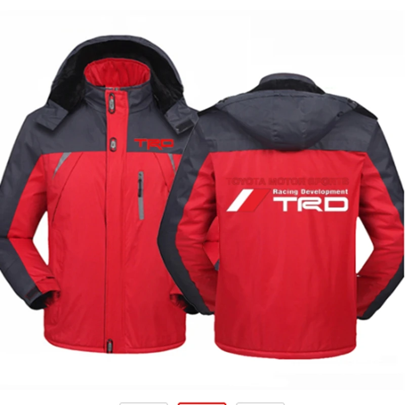 

2021 Winter Toyota Motor Sport TRD Car Logo Jacket Thicken Windbreaker Waterproof Warm Outdoor Couples Mountaineering Coat