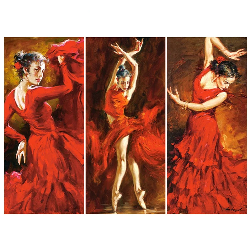 

Latin Dancer Woman Diamond Painting portrait Full Drill 5D DIY Mosaic Embroidery Cross Stitch home decor gifts