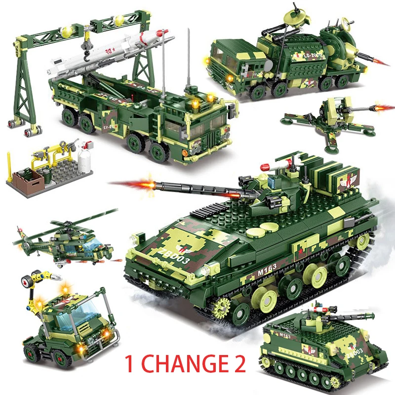 Военный автомобиль SWAT армия команда танков самолет ракета грузовик солдат