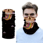 3D Радужная маска-скелет, бандана, маски, шеи, гетры, Велоспорт, маска для лица, походные шарфы, повязка на голову, Лыжная Балаклава, Мужская