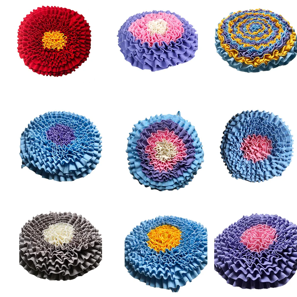 Круглая игрушка для собак коврик тренировок с запахом кормления едой одеяло