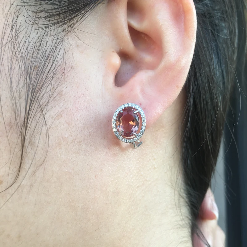 Женские серьги из стерлингового серебра с зултанитом CSJ Изящные Ювелирные