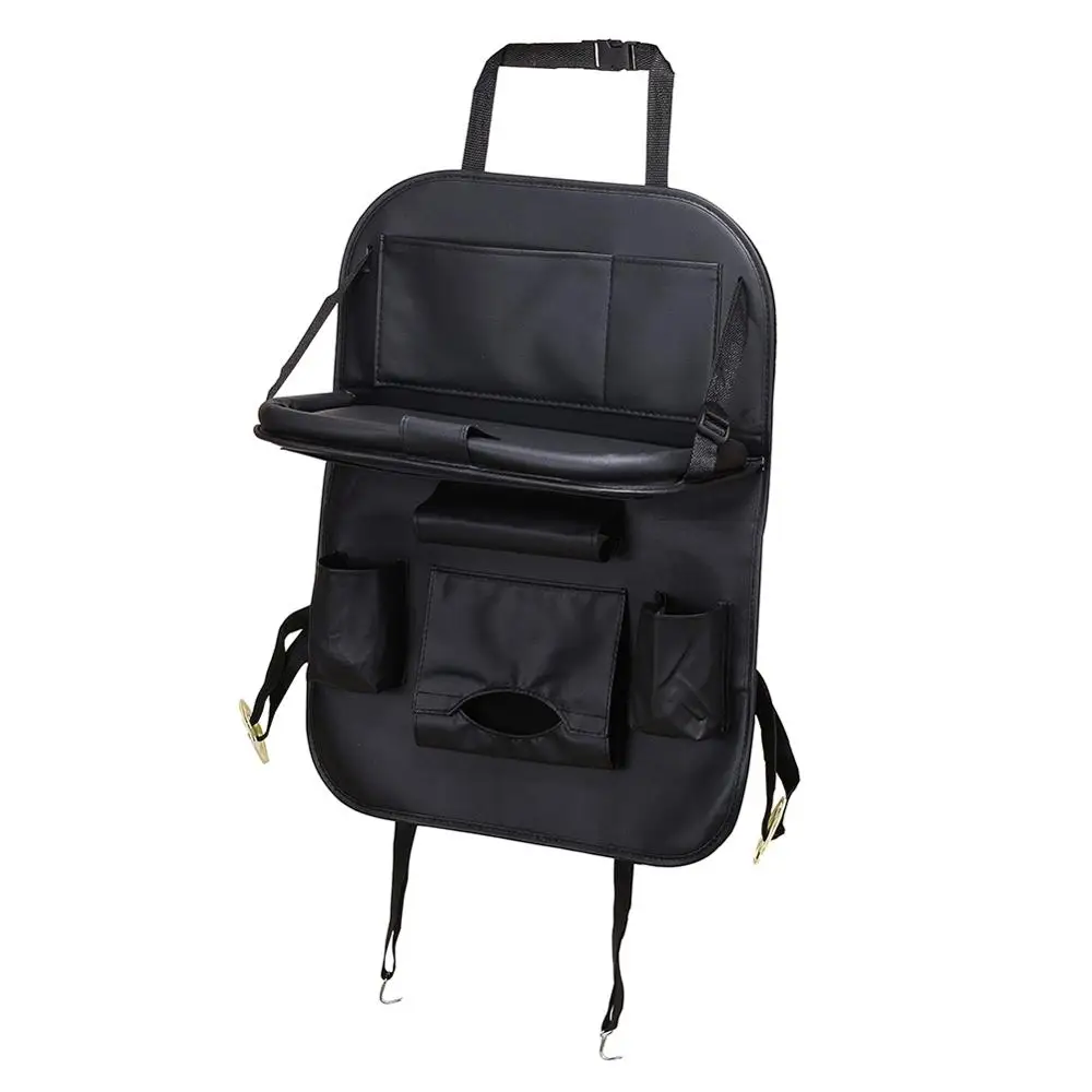 安い 2 個カーシートバックバッグ車後部座席オーガナイザー折りたたみテーブルトレイトラベル収納袋の椅子収納ポケットボックス車アクセサリー