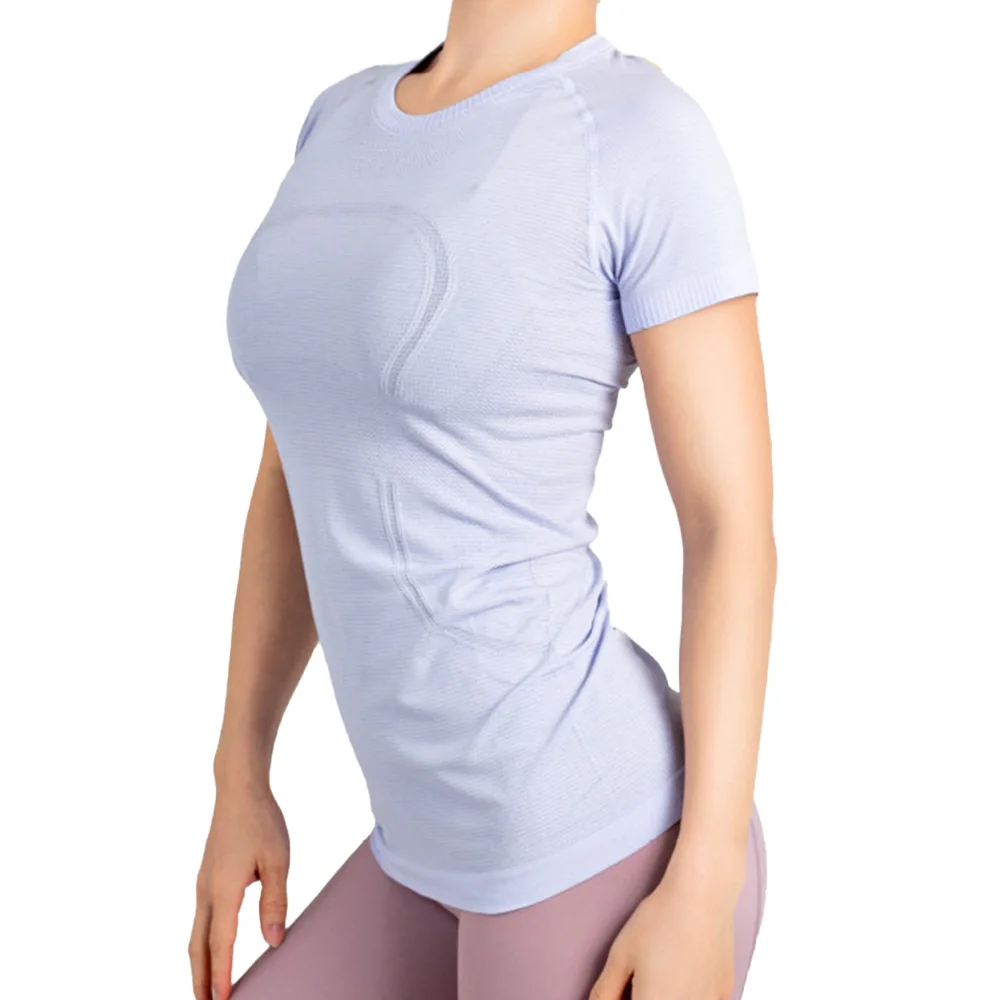 

Outdoor Workout Clothing Women's Short-sleeve Exercise and Training T-shirt Seamless Daily Sportswear Breathable Fitness 07JW475